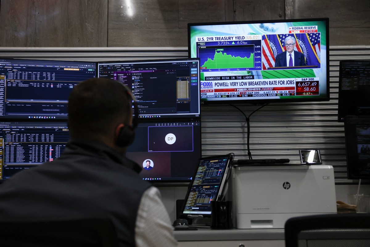 الأسواق المالية الأميركية (أ ف ب).