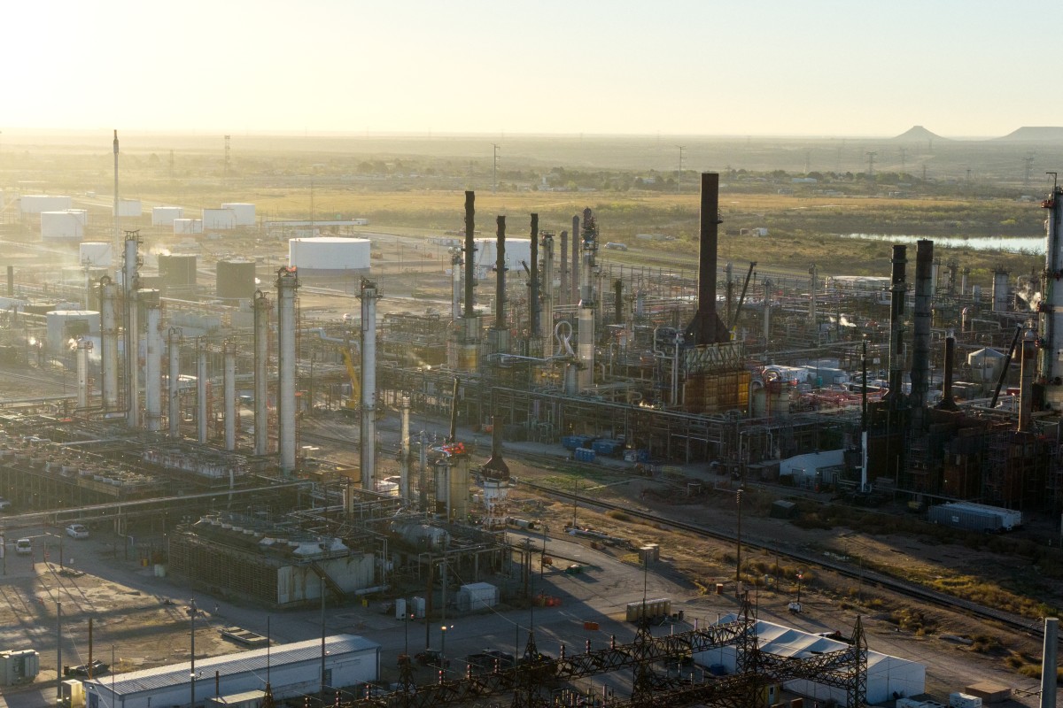 مصفاة بيغ سبرينغ في تكساس. (أ ف ب)