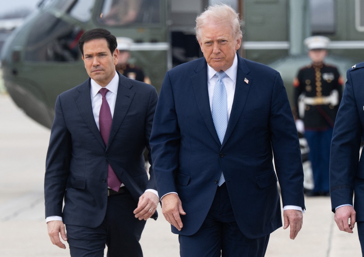 ترامب وروبيو. (أ ف ب)