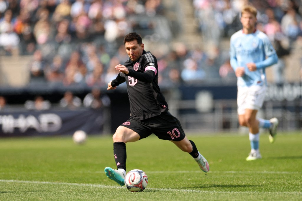 ليونيل ميسي مع إنتر ميامي. (أ ف ب)