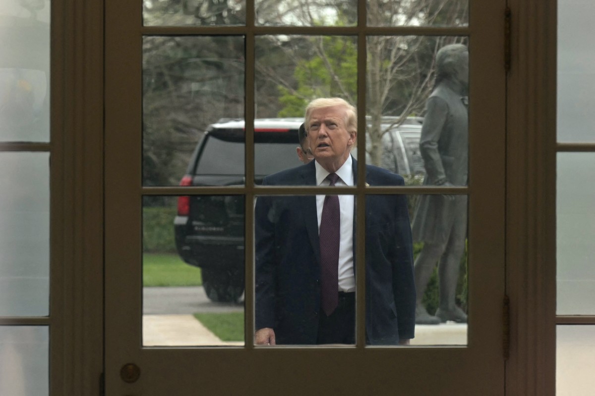 دونالد ترامب في البيت الابيض (أ ف ب)