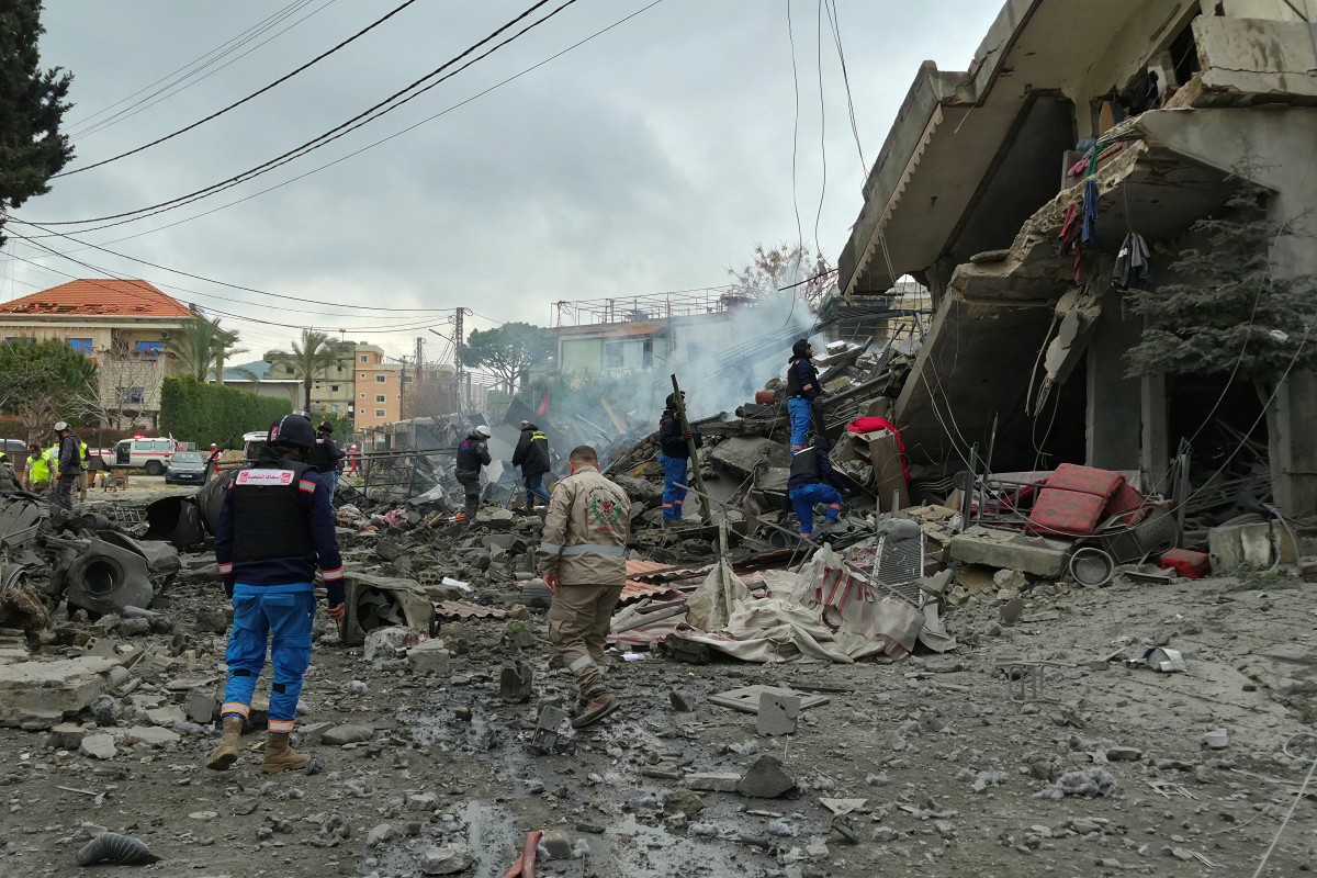 كفررمان في جنوب لبنان. (أ ف ب)