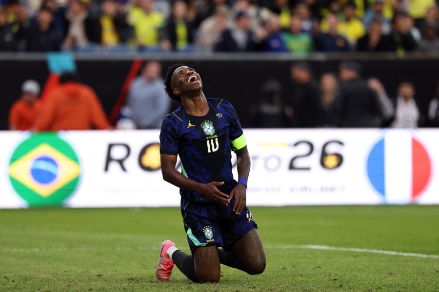 من مباراة البرازيل الأخيرة. (أ ف ب)