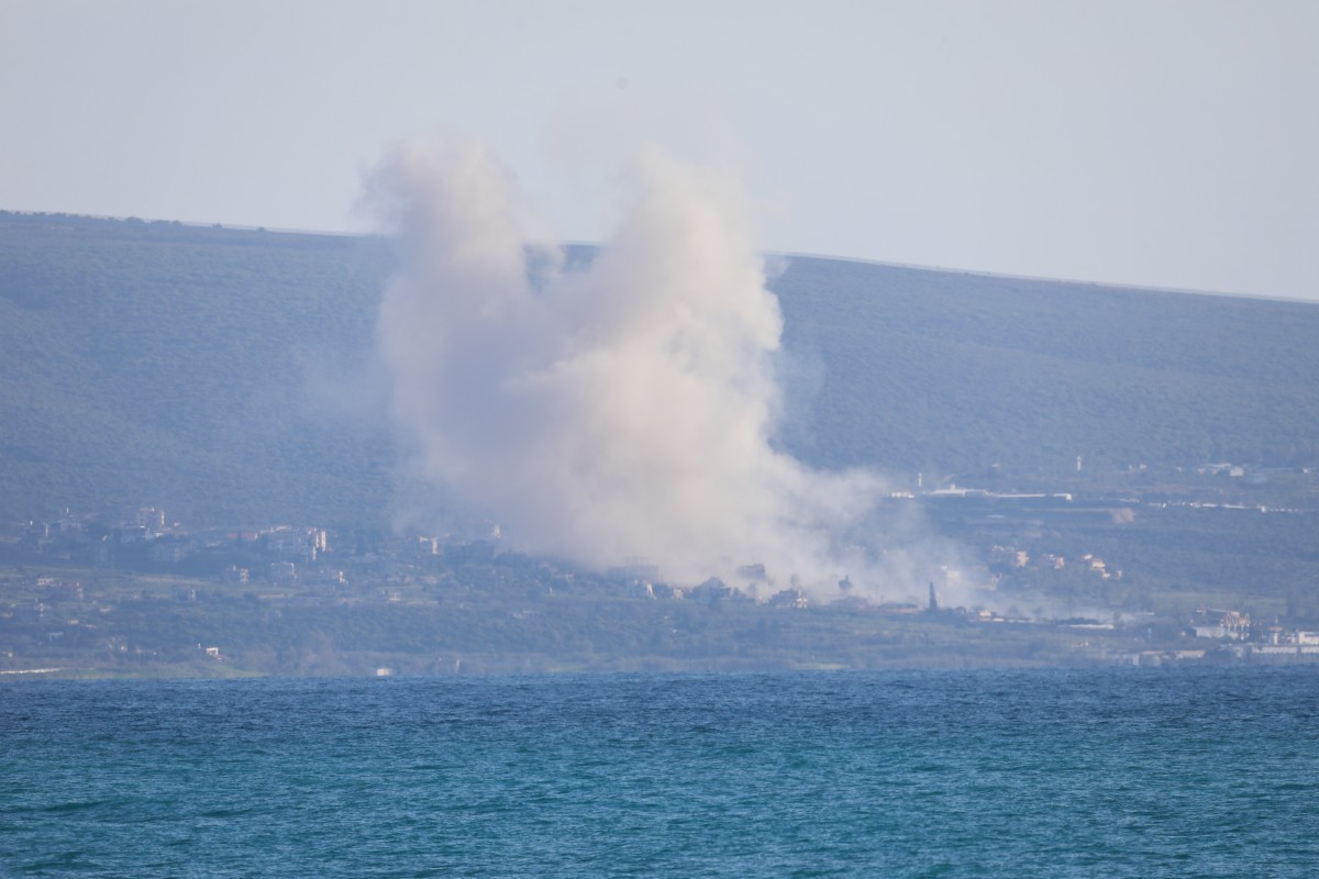 قصف إسرائيلي على جنوب لبنان. (أ ف ب)