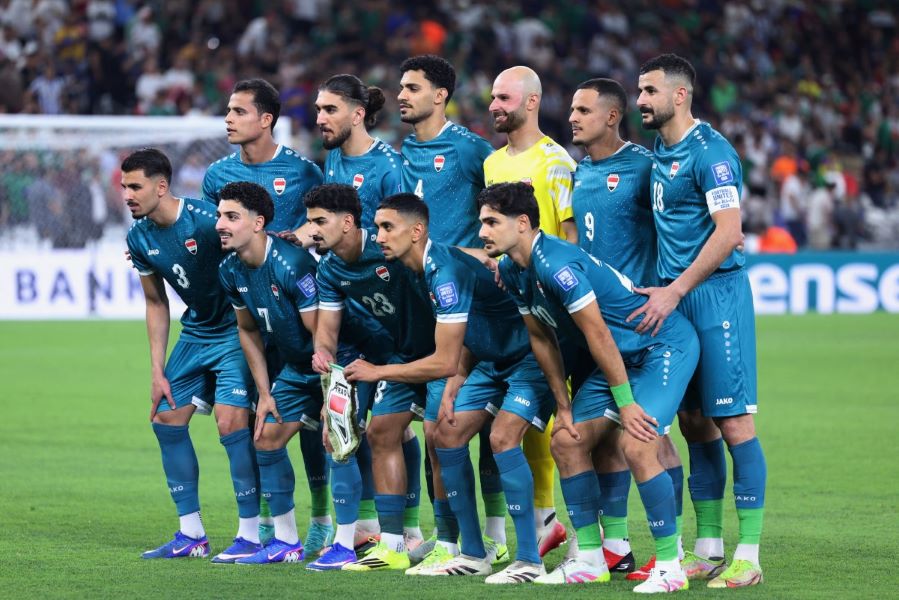 تشكيلة العراق الأساسية. (أ ف ب)