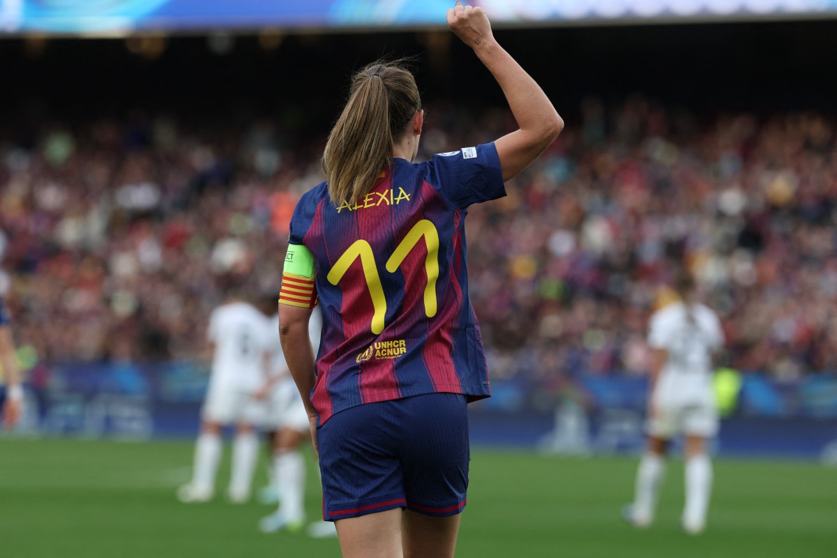 من مباراة برشلونة وريال مدريد. (أ ف ب)