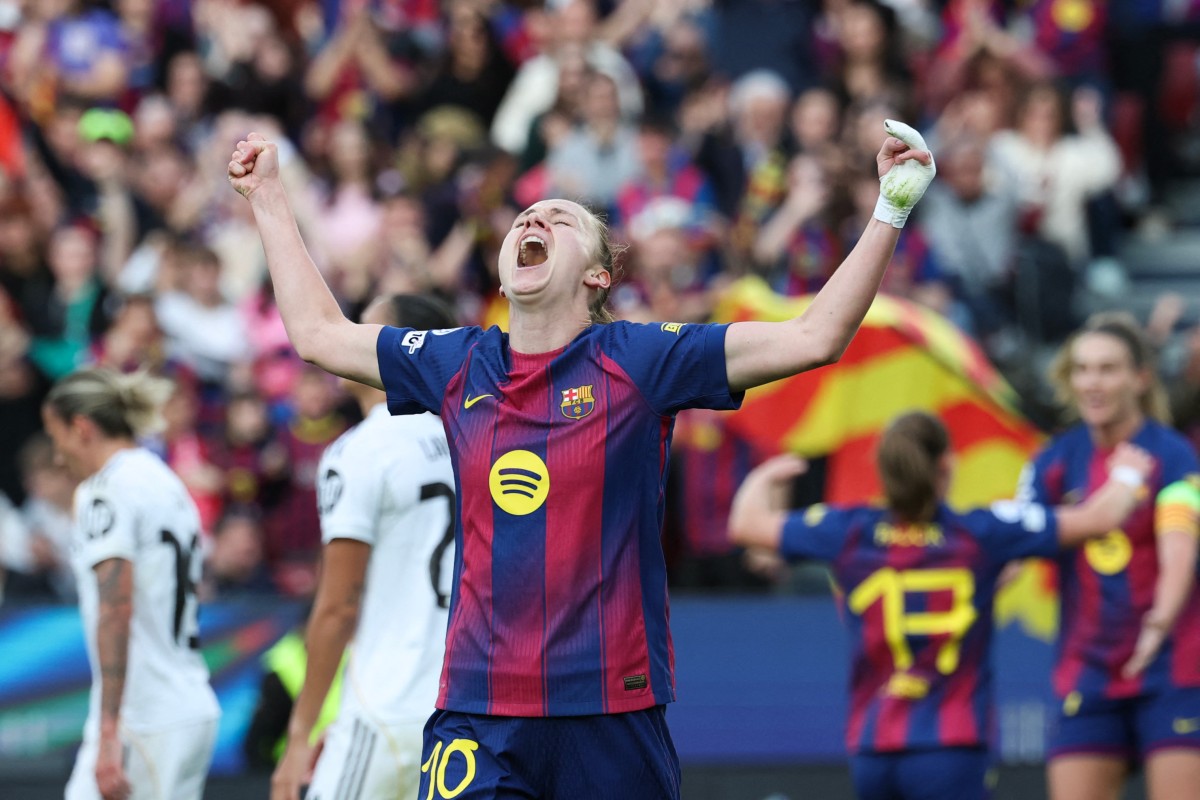 من مباراة برشلونة وريال مدريد. (أ ف ب)