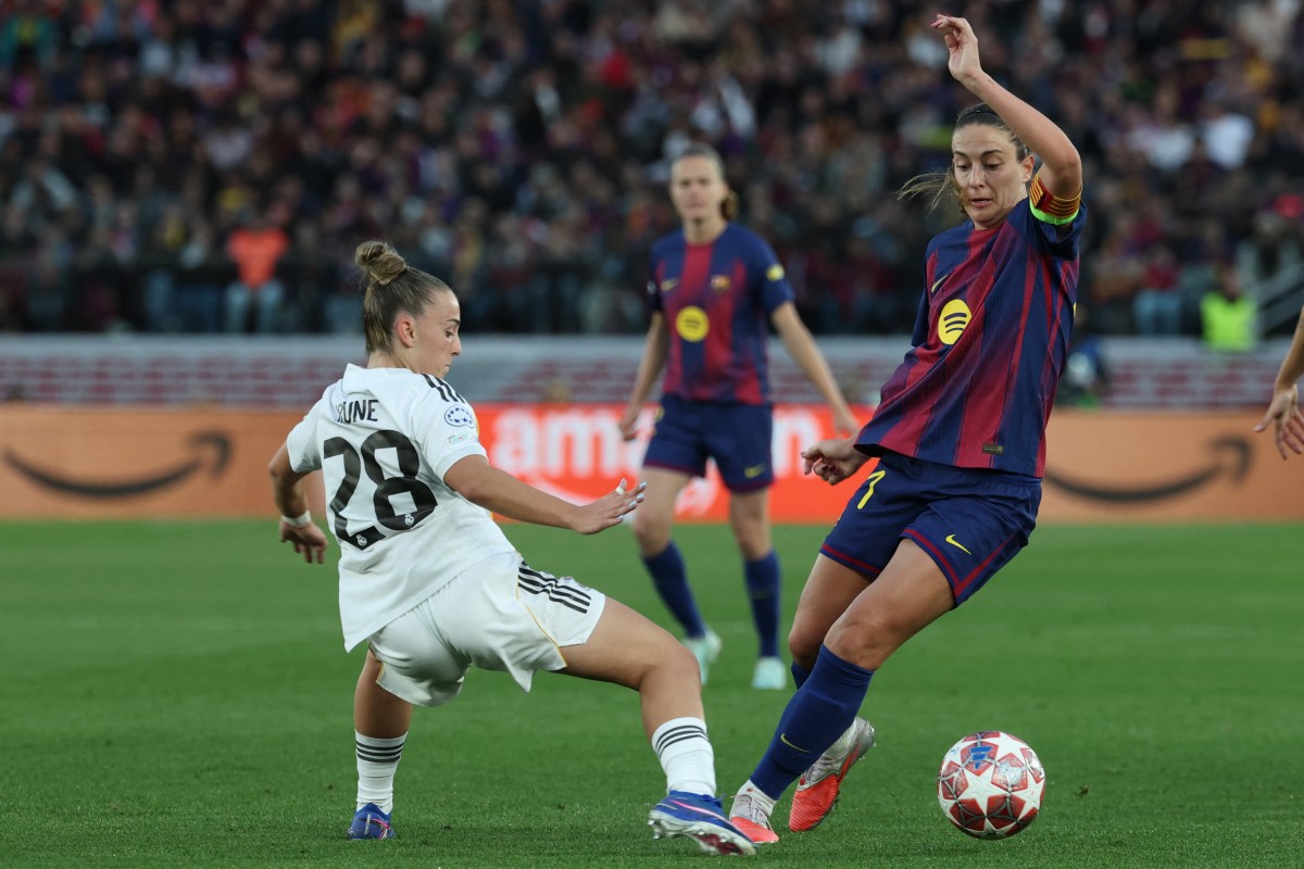 من مباراة برشلونة وريال مدريد. (أ ف ب)