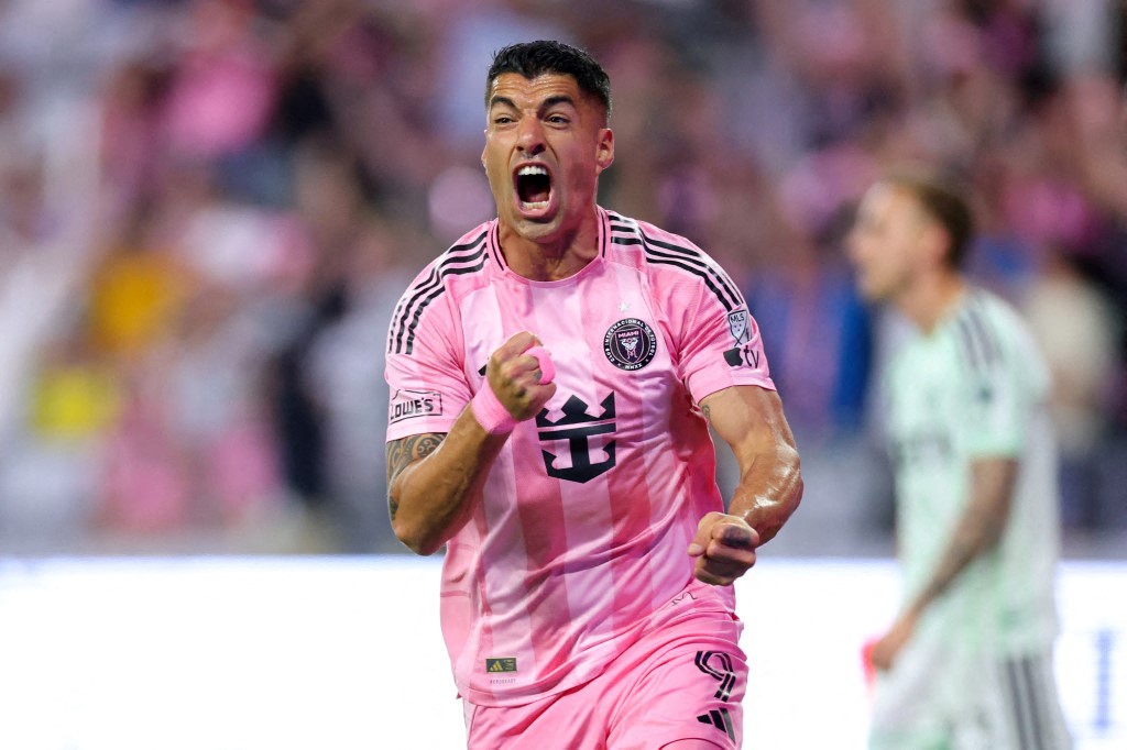 نجم إنتر ميامي لويس سواريز. (أ ف ب)