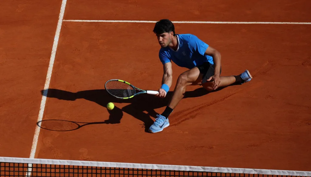 كارلوس ألكاراز. (أ ف ب) 