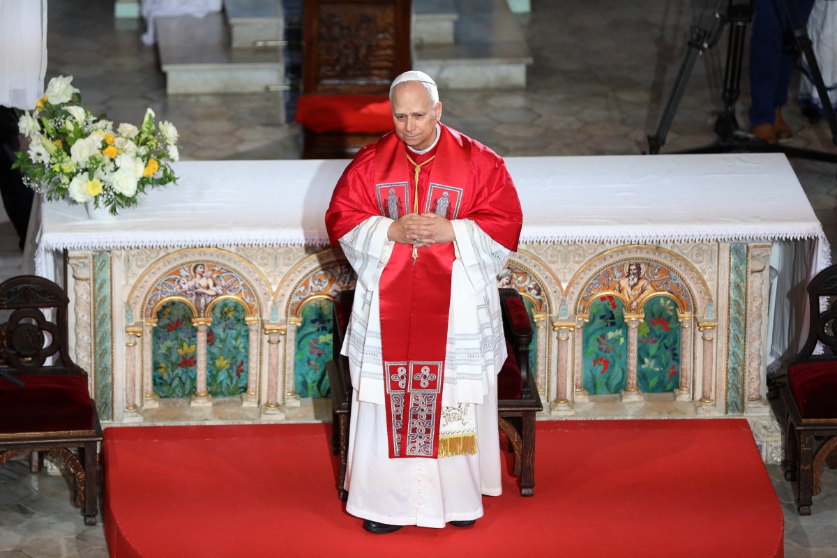  البابا لاوون الرابع عشر (أ ف ب). 