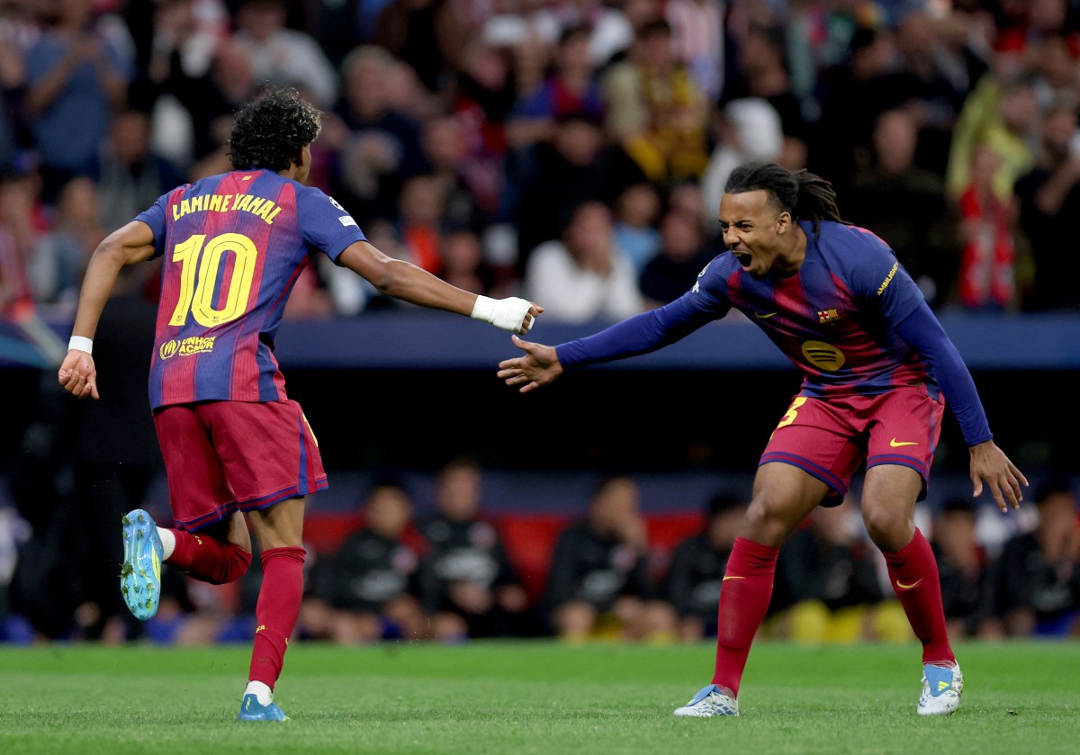 برشلونة ضد أتلتيكو مدريد. (أ ف ب)