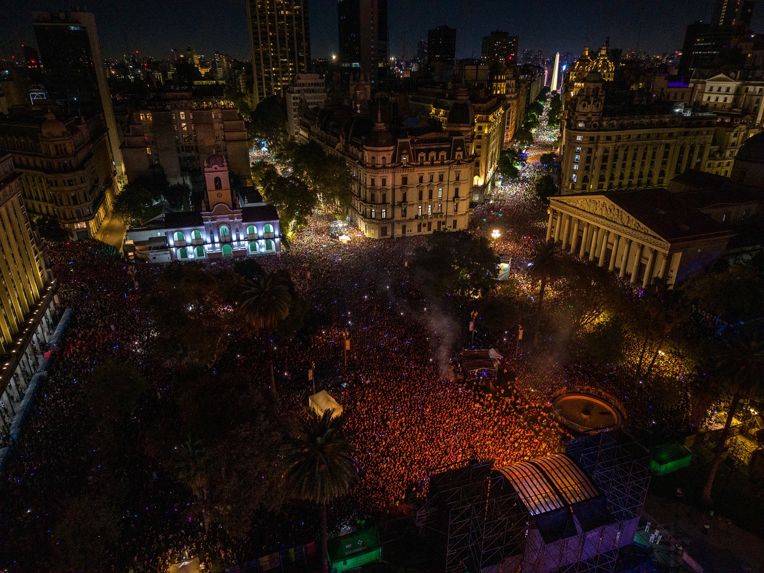 جانب من حفل الـ Padre Guilherme في الأرجنتين. (أ ف ب)