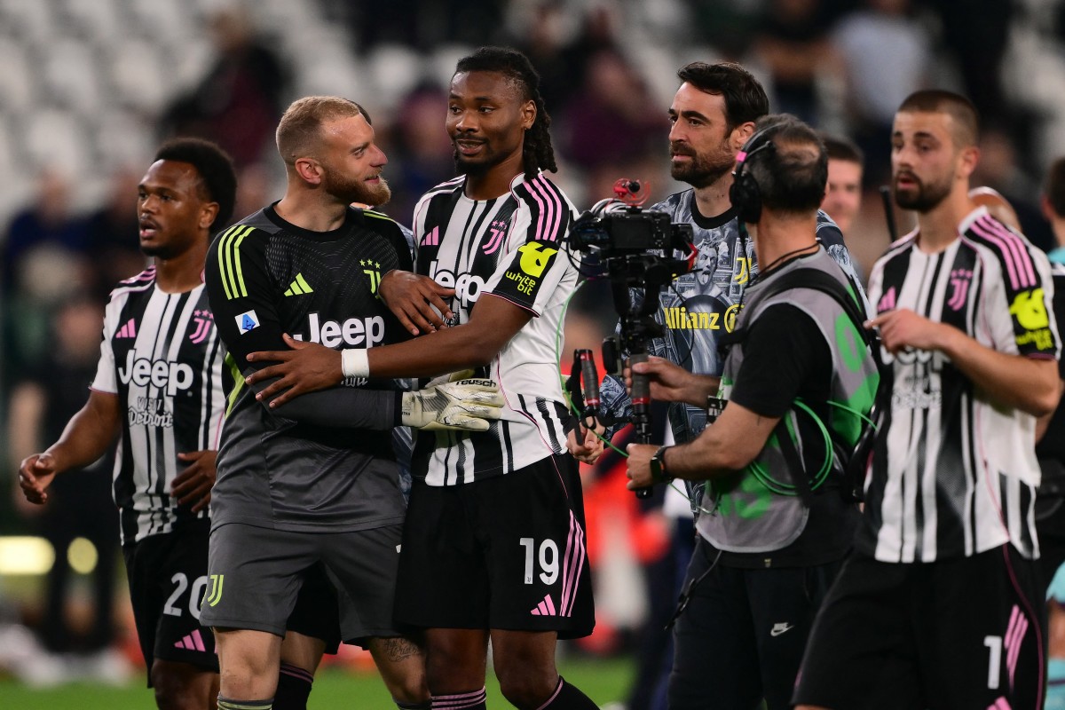 لاعبو جوفنتوس. (أ ف ب)