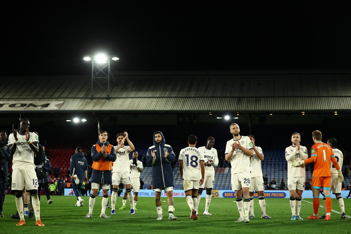 لاعبو وست هام يونايتد. (أ ف ب)