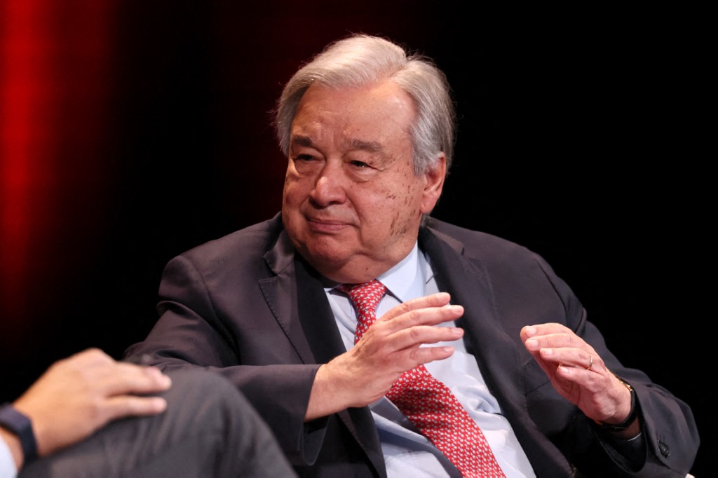 أمين عام الأمم المتحدة أنطونيو غوتيريش. (أ ف ب)