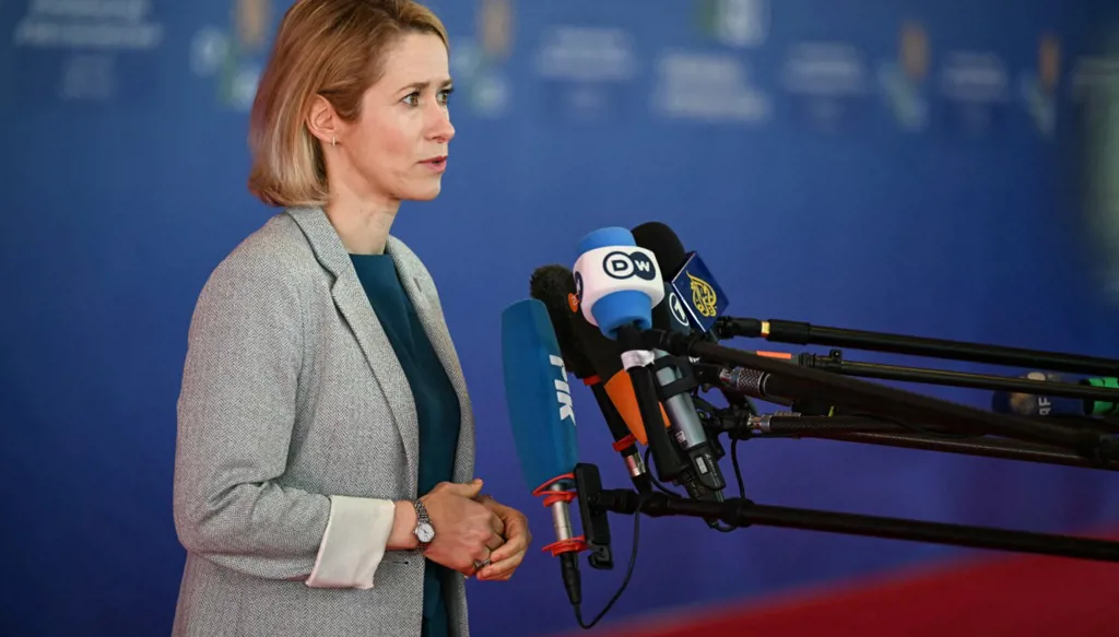 مسؤولة السياسة الخارجية للاتحاد الأوروبي كايا كالاس (أ ف ب).