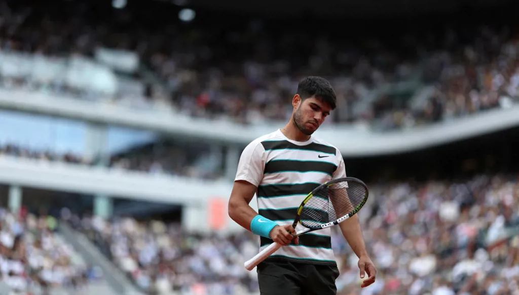 كارلوس ألكاراز. (أ ف ب) 