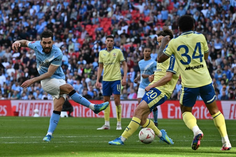 مانشستر سيتي إلى نهائي كأس إنكلترا. (أ ف ب)