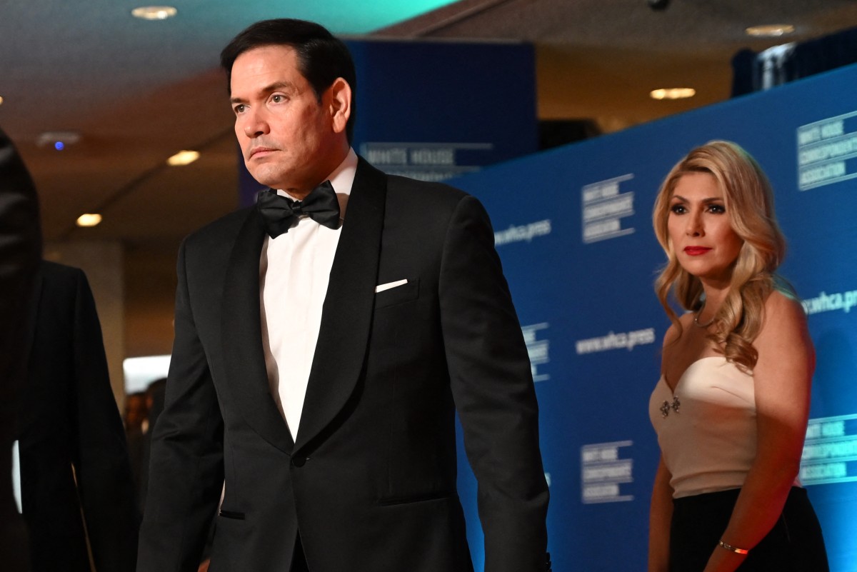 ماركو روبيو وزوجته 