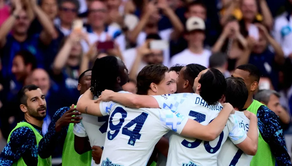 من مباراة إنتر وتورينو في الدوري الإيطالي. (أ ف ب)