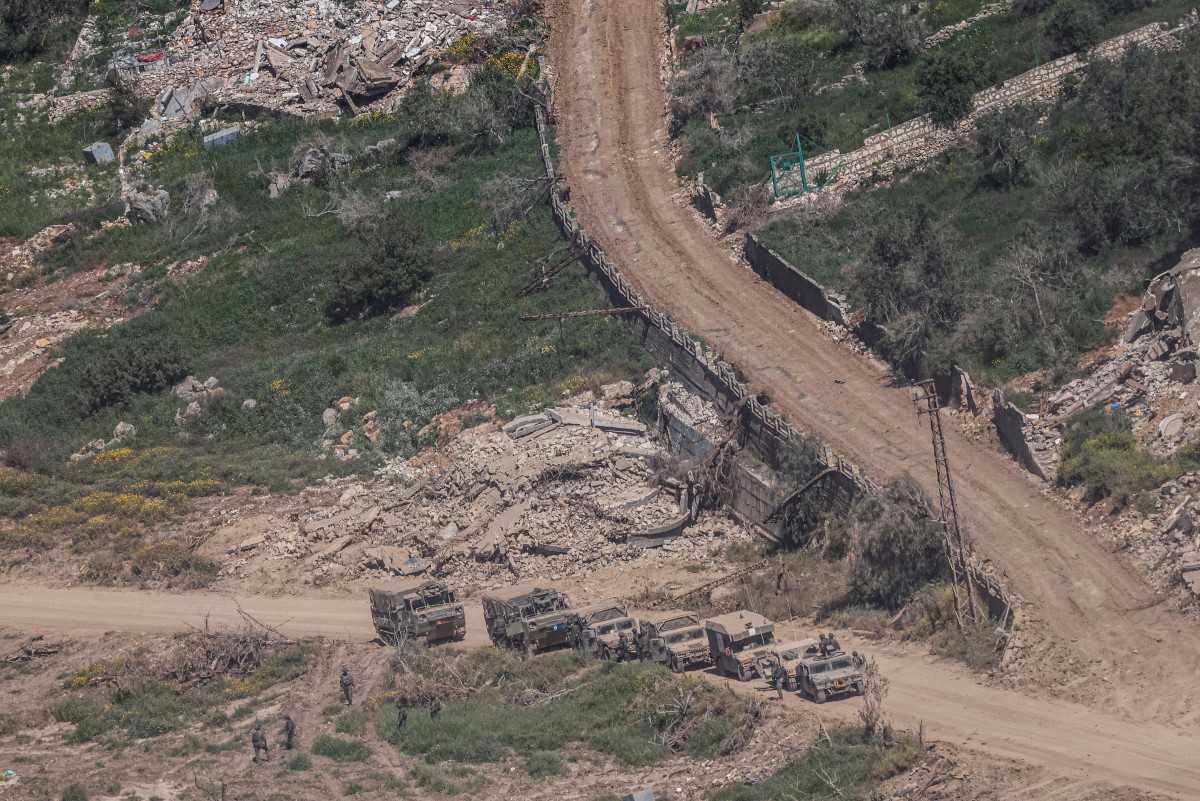 جنوب لبنان بالقرب من الحدود مع إسرائيل. (أ ف ب)