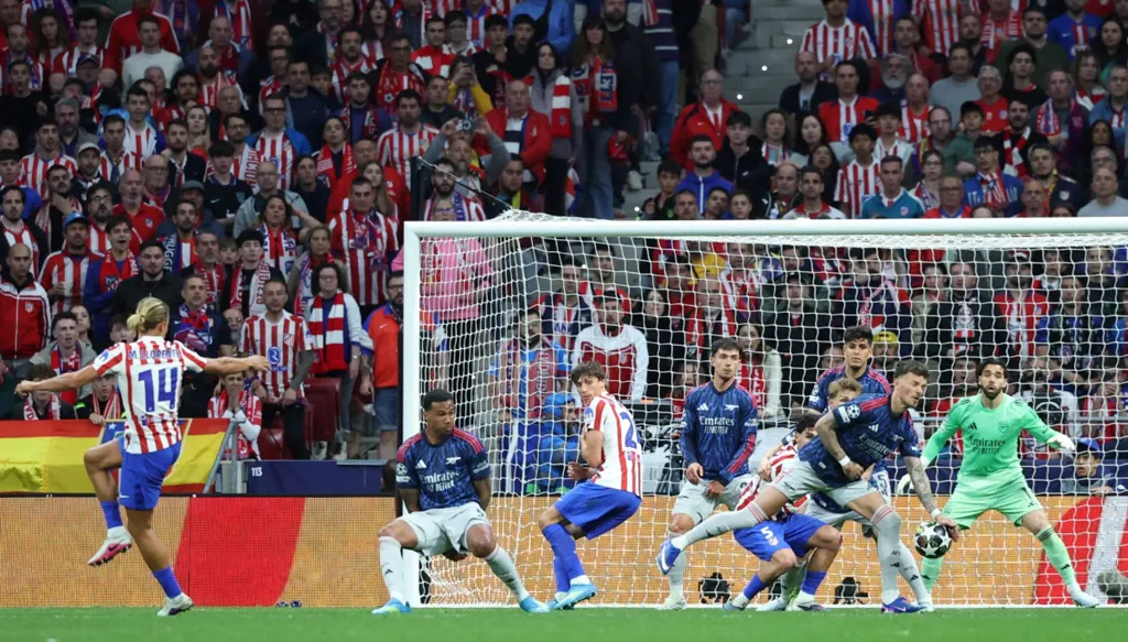 من المباراة. (أ ف ب) 