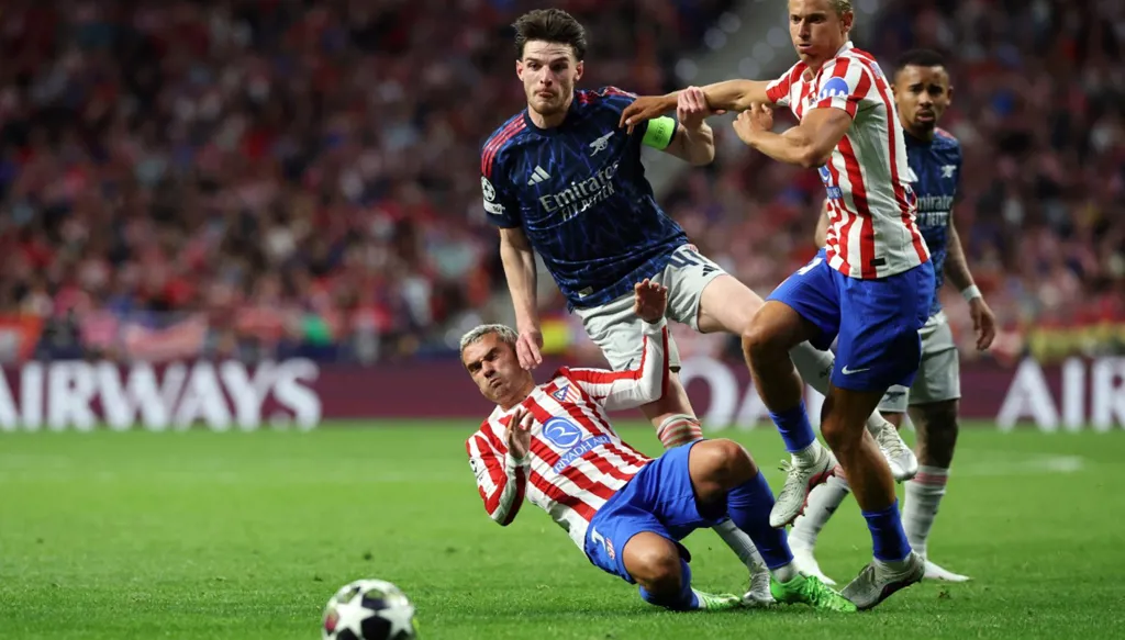 من المباراة. (أ ف ب) 