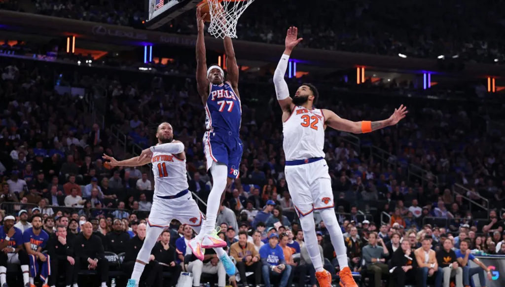 بداية نارية لنيكس في نصف نهائي NBA وتمبروولفز يتخطى سبيرز