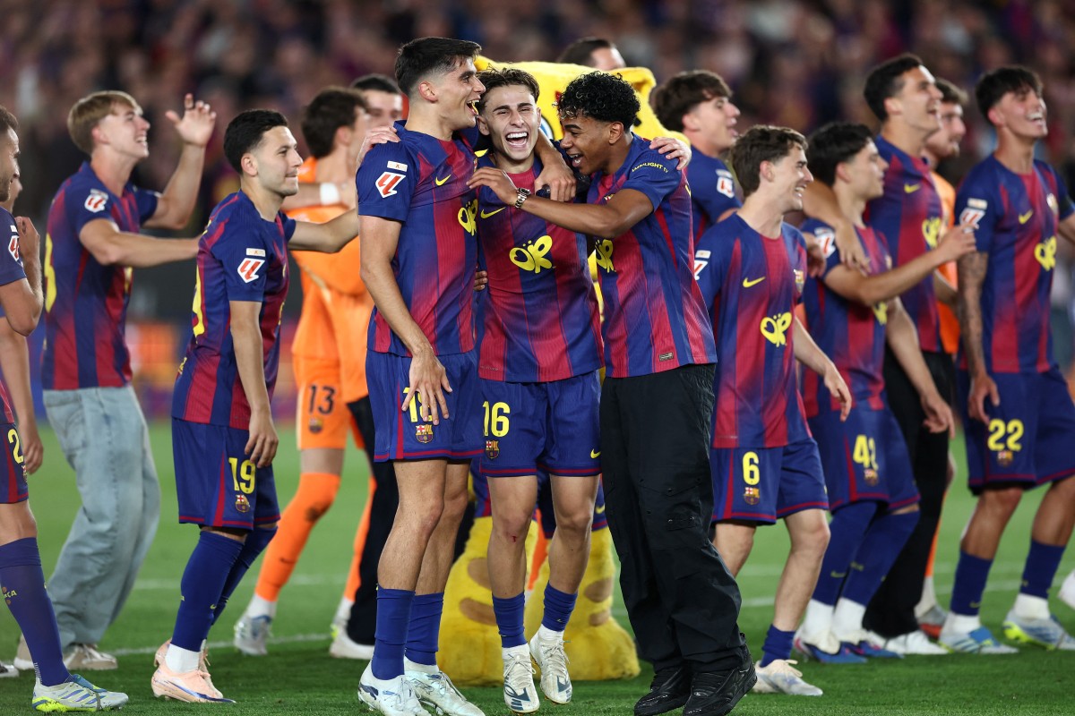 فيرمين لوبيز مع برشلونة. (أ ف ب)