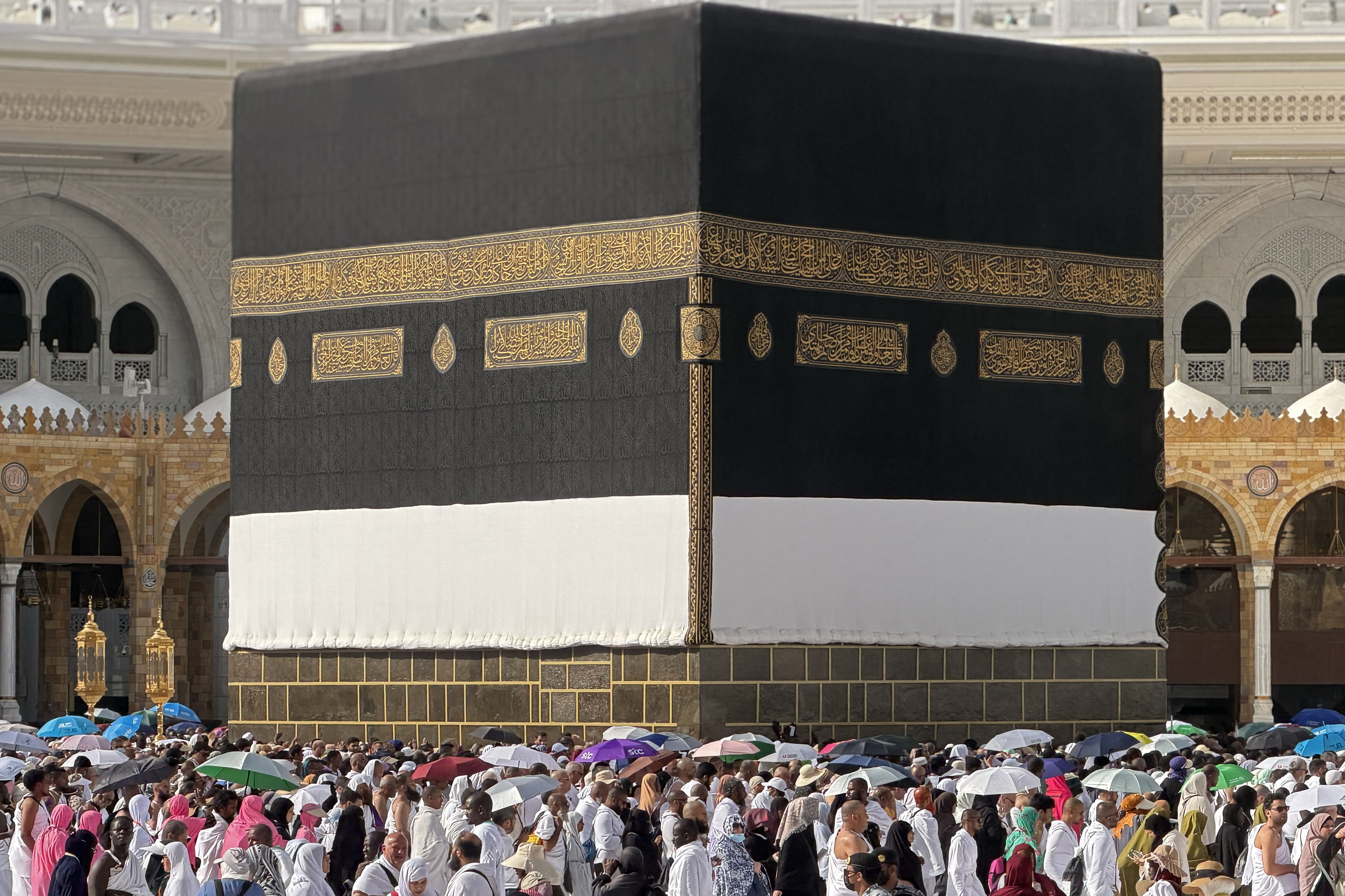 مشهد للكعبة في الحرم المكي (أ ف ب).