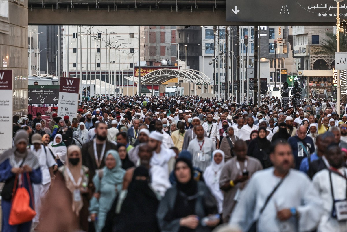 حجاج بيت الله الحرام (أ ف ب).