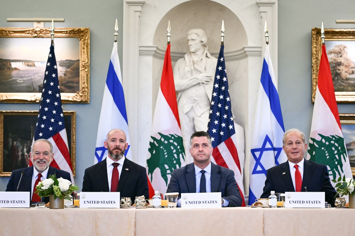 الجولة الرابعة من المفاوضات بين لبنان وإسرائيل (أ ف ب).