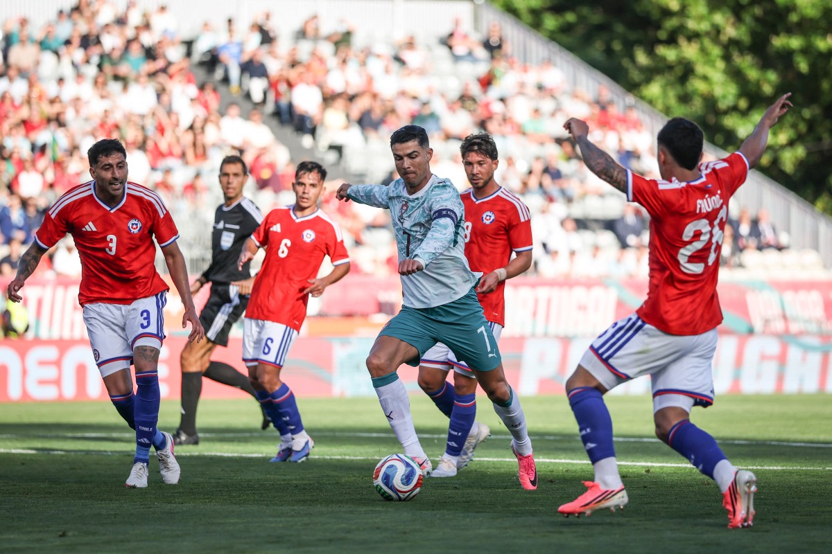 كريستيانو رونالدو مع منتخب البرتغال. (أ ف ب)