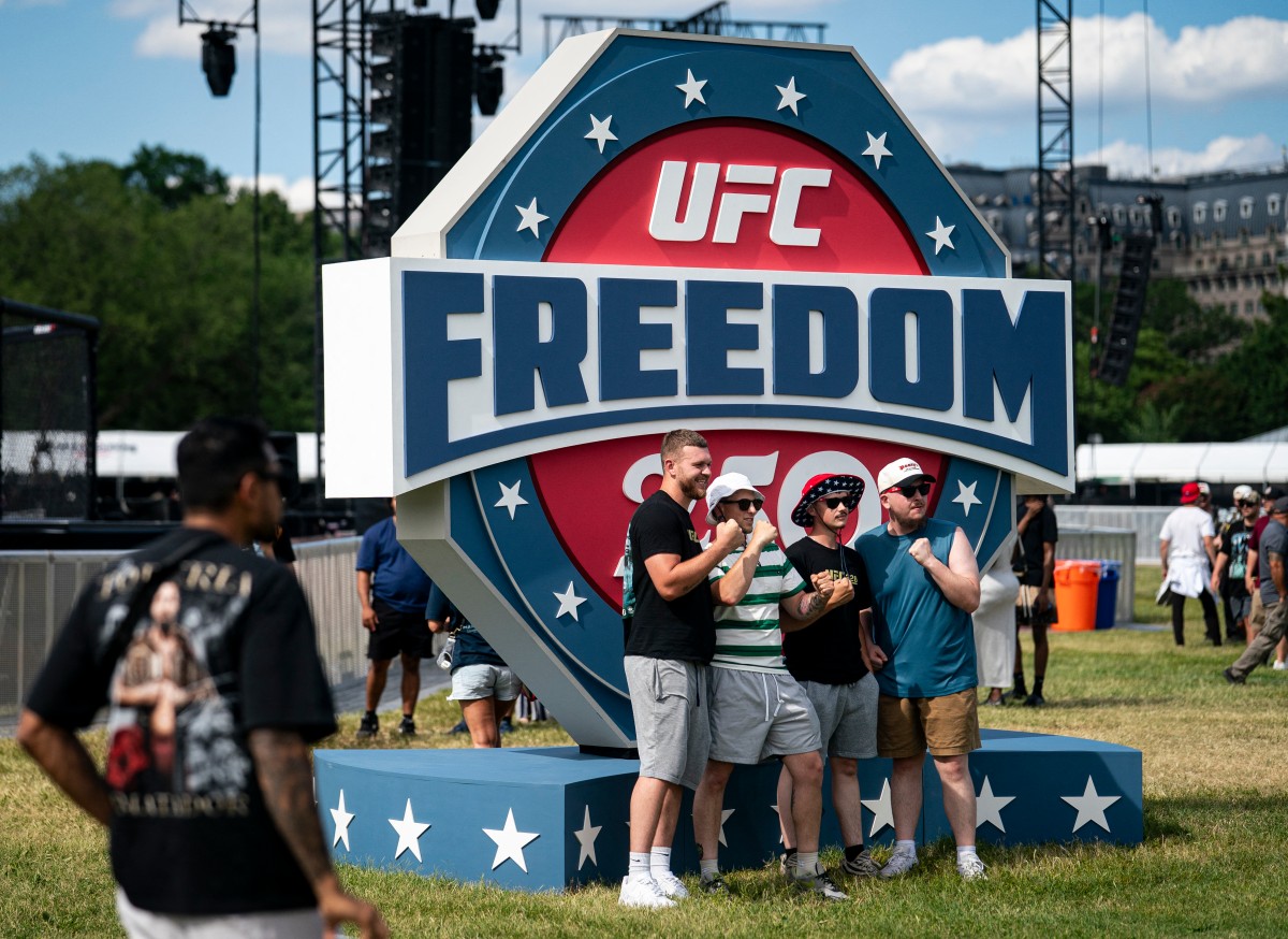 عرض UFC Freedom 250 في البيت الأبيض. (أ ف ب)