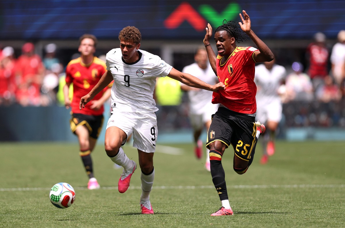 حمزة عبد الكريم مع منتخب مصر في كأس العالم 2026. (أ ف ب) 