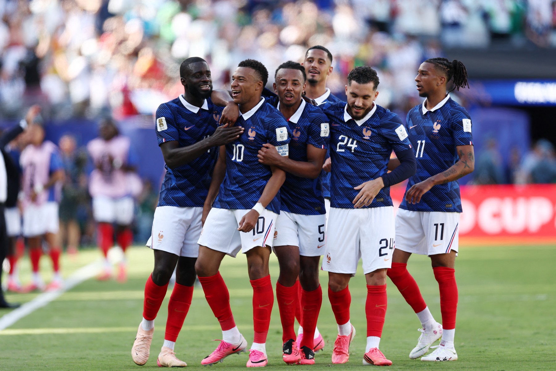 لاعبو منتخب فرنسا. (أ ف ب)