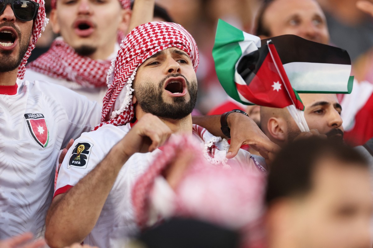 جماهير الأردن. (أ ف ب)