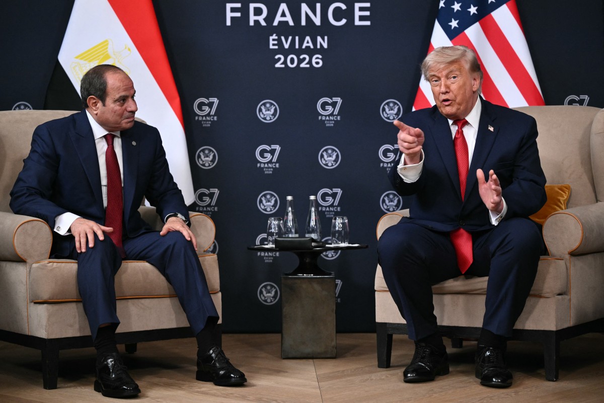 الرئيس الأميركي دونالد ترامب، خلال لقائه الرئيس المصري عبد الفتاح السيسي (أ ف ب). 