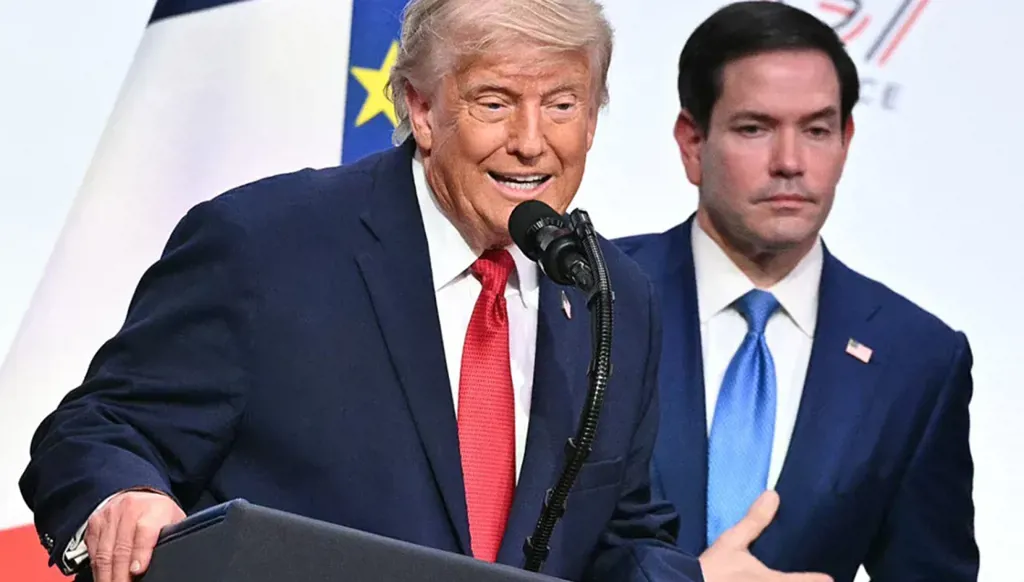 Rubio and US President Donald Trump (AFP)