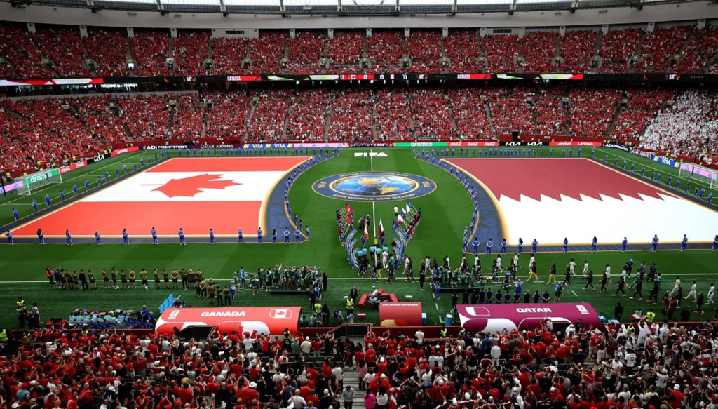 قطر ضد كندا في كأس العالم 2026. (أ ف ب)