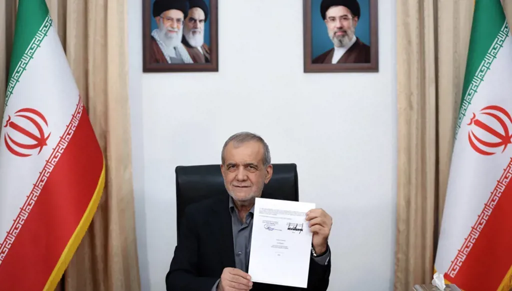Iranian President Masoud Pezeshkian (AFP)