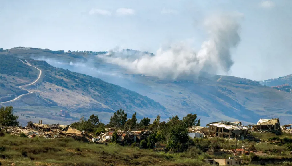 Israeli bombing in southern Lebanon. (AFP)