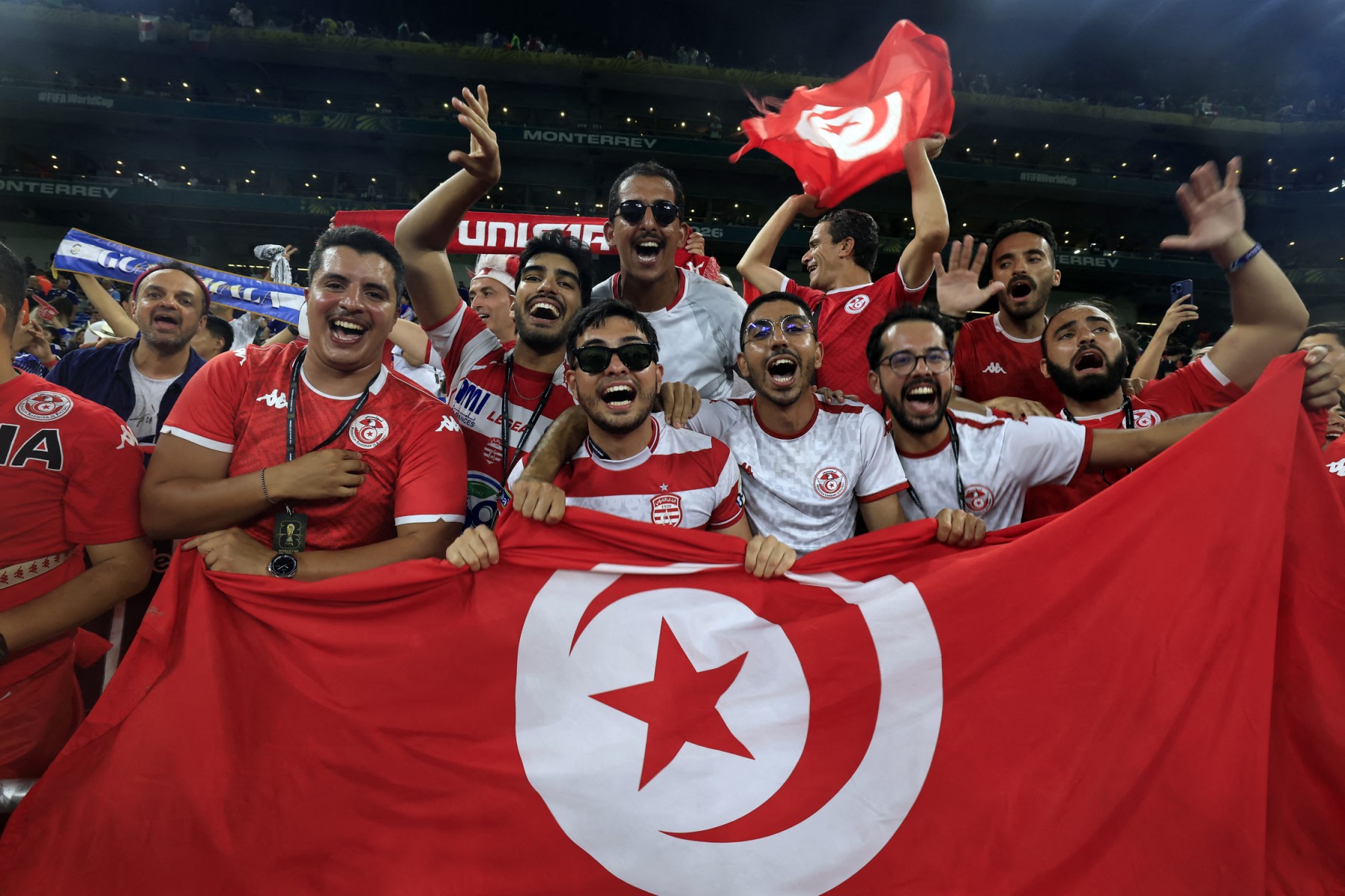 جماهير تونس. (أ ف ب)