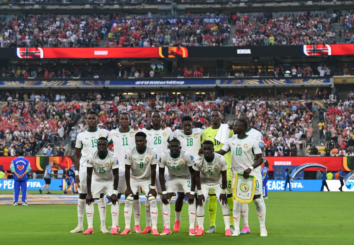 لاعبو منتخب السنغال. (أ ف ب)