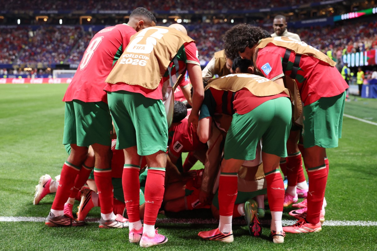 لاعبو منتخب المغرب. (أ ف ب)
