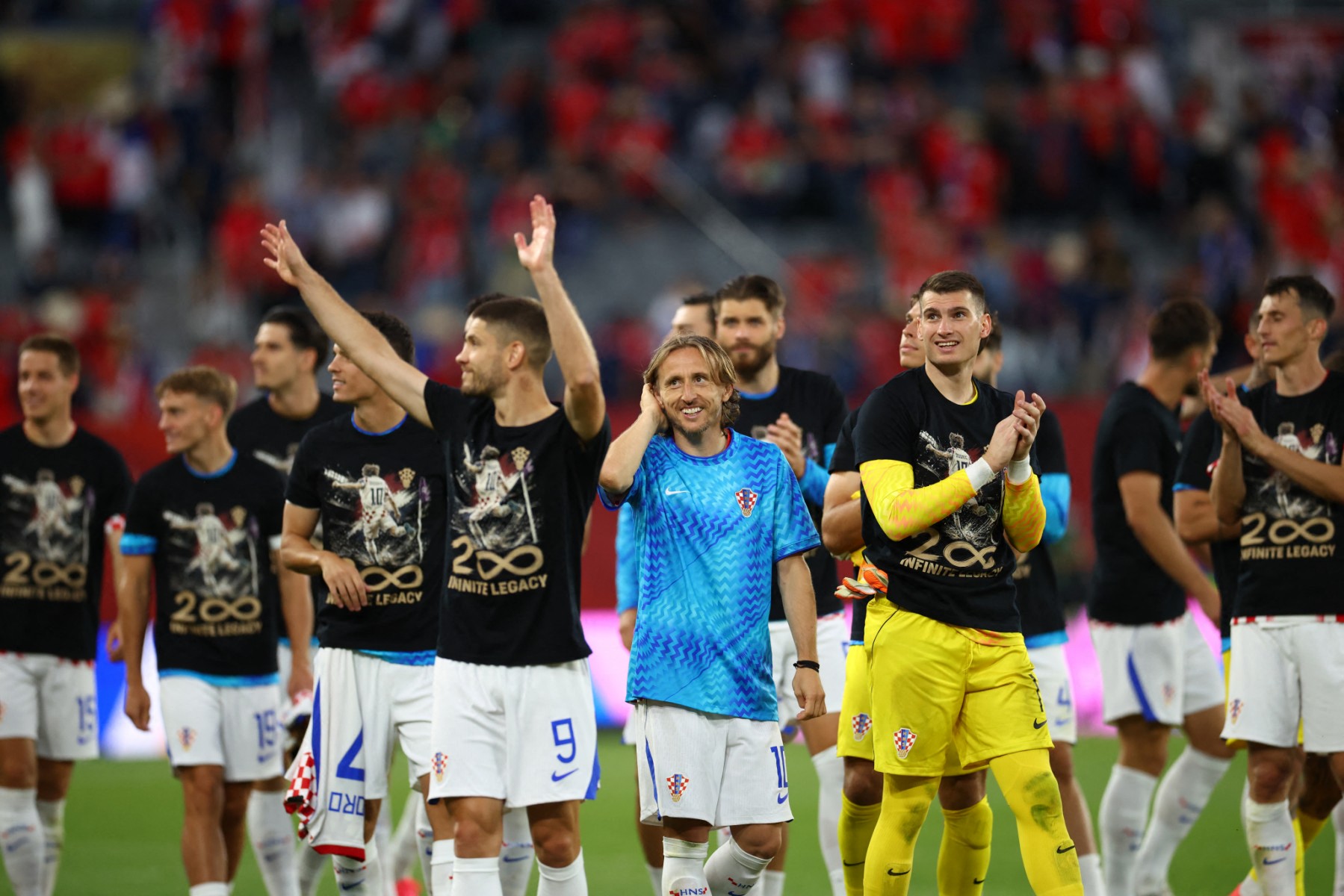 لاعبو منتخب كرواتيا. (أ ف ب)