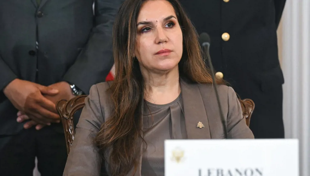 سفيرة لبنان لدى واشنطن ندى معوض (أ ف ب).