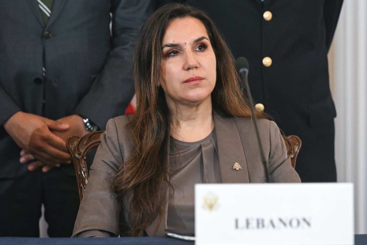 سفيرة لبنان لدى واشنطن ندى معوض (أ ف ب).
