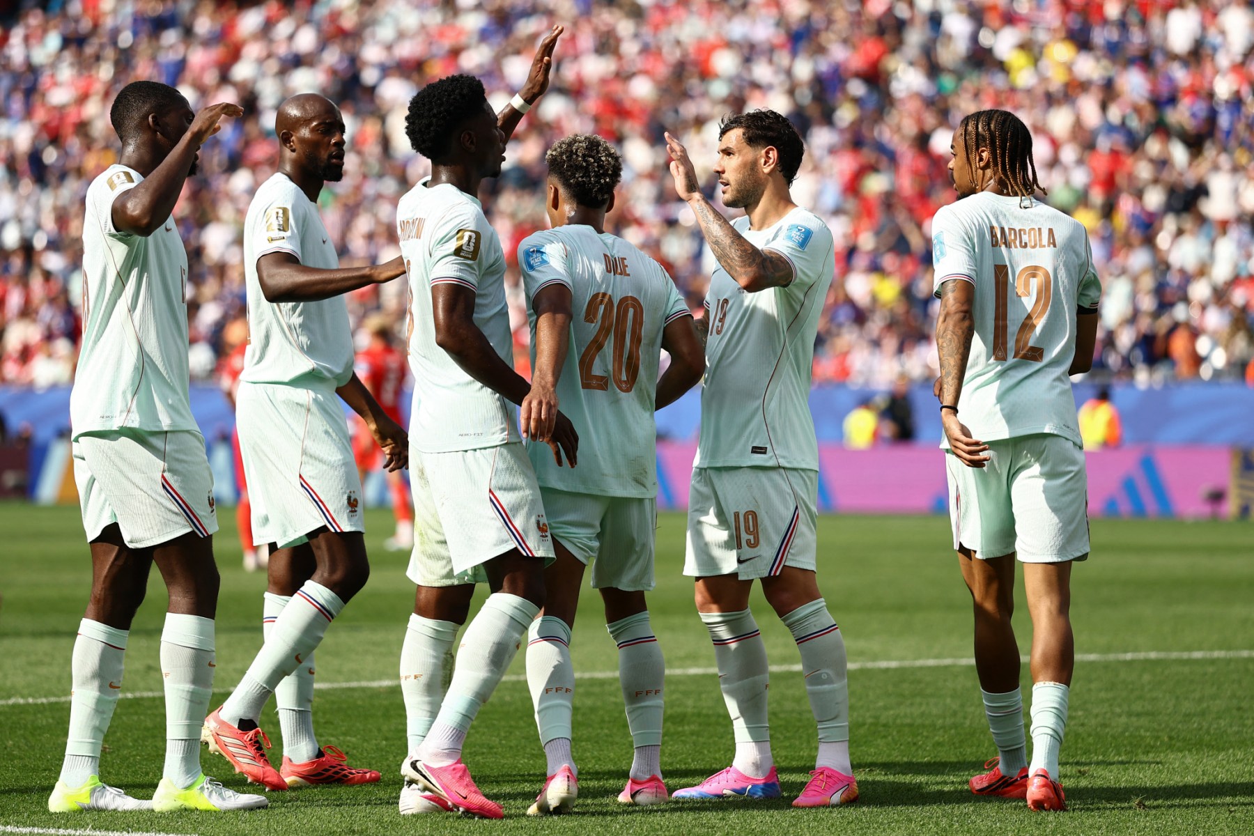 لاعبو منتخب فرنسا. (أ ف ب)